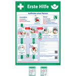 Poster Erste Hilfe, LxB 59x42 cm