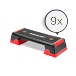 REEBOK Step professional, schwarz-rot