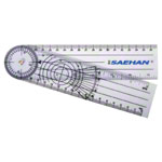 Saehan Winkelmesser, Schenkellänge 18 cm, transparent
