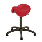 Sattelhocker mit Polster, Standard mit Gleitern