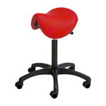 Sattelhocker mit Polster, Standard mit Rollen