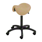 Sattelhocker mit Polster, Standard mit Rollen