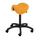 Sattelhocker mit Polster, Standard mit Rollen