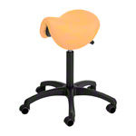Sattelhocker mit Polster, Standard mit Rollen