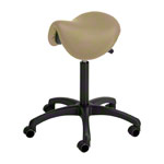 Sattelhocker mit Polster, Standard mit Rollen