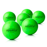 Schaumstoffball Dragonskin Neon, beschichtet,  16 cm, 6er Set
