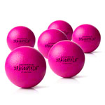 Schaumstoffball Dragonskin Neon, beschichtet,  16 cm, 6er Set