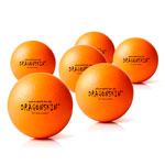 Schaumstoffball Dragonskin Neon, beschichtet,  16 cm, 6er Set