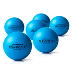 Schaumstoffball Dragonskin Neon, beschichtet,  9 cm, 6er Set
