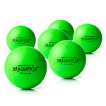 Schaumstoffball Dragonskin Neon, beschichtet,  9 cm, 6er Set