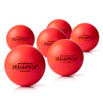Schaumstoffball Dragonskin Neon, beschichtet,  9 cm, 6er Set