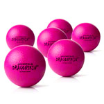 Schaumstoffball Dragonskin Neon, beschichtet,  9 cm, 6er Set