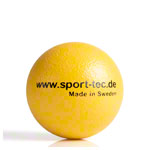 Schaumstoffball beschichtet,  16 cm, gelb