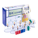 Schröpfglas-Set mit Vakuumpumpe, 14-tlg.