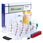 Schröpfglas-Set mit Vakuumpumpe, 27-tlg.