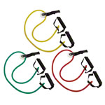 Shoulder Tube Pulley, 3er Set: je 1x leicht gelb, mittel rot, stark grün