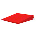 Abbildung zeigt Sitzkeilkissen VB 120 mit Kunstlederbezug, 38x38x7/1 cm
