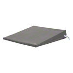 Sitzkeilkissen VB 120 mit Kunstlederbezug, 38x38x7/1 cm