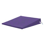 Sitzkeilkissen VB 120 mit Kunstlederbezug, 38x38x7/1 cm