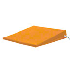 Sitzkeilkissen VB 120 mit Kunstlederbezug, 38x38x7/1 cm