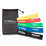 Sport-Tec Fitness-Loops aus Textil, 5er Set, 32x5,8 cm inkl. Aufbewahrungsbeutel