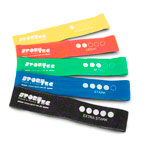 Sport-Tec Fitness-Loops aus Textil, Set 5-tlg., LxB 32x5,8 cm