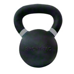 Sport-Tec Kettlebell Powdercoated, 28 kg, schwarz/grau