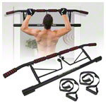 Sport-Tec Trreck Klimmzugstange klappbar, 117x28 cm, inkl. 2 Power Ropes + 2 Karabinerhaken