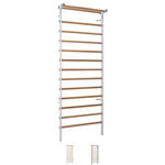 Sprossenwand Metall/Holz, H x B 240 x 90 cm, 14 Sprossen