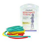 Thera-Band Tubing-Set leicht, gelb, rot, grün, je 1,5 m