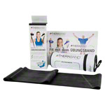 Thera-Band inkl. Tasche und Anleitung, 2,50 m x 12,8 cm, spezial stark, schwarz