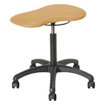 Therapiehocker mit Polster, Standard mit Rollen