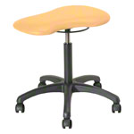Therapiehocker mit Polster, Standard mit Rollen