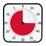 Time Timer MAX Tischuhr mit akustischem Signal, 5 Min. bis 120 Min., 40x40 cm