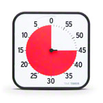 Time Timer Tischuhr mit akustischem Signal, 60 Min., groß, 30x30 cm