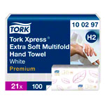 Tork Xpress® Premium Extra Soft H2 Interfold Papierhandtücher, 2-lagig, 2100 Stück