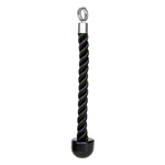 Trizepsseil einfach, schwarz, 40 cm