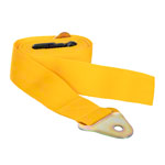 Wandbefestigungsgurt Standard für Turnmatten 4 m x 50 mm (L x B), mit Schnellsteckverschluss, gelb