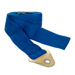 Wandbefestigungsgurt Standard für Turnmatten 5 m x 50 mm (L x B), mit Schnellsteckverschluss, blau