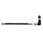 Winkel-Verlängerungsadapter für Minipumpe,1xSchlauch 15cm mit Schrader/Dunlop Ventil