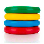 Wurf- und Tennisringe ø18 cm, 4er Set