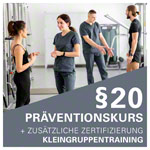 Zertifizierung 20 Prventionskurs + zustzliche Zertifizierung Kleingruppentraining