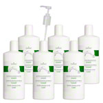 cosiMed Massage-Set 6 x Natürliche Massagelotion Klassisch 1 l, inkl. Dosierpumpe