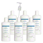 cosiMed Massagelotion-Set 6x Massagelotion Soft, 1 l, inkl. Dosierpumpe