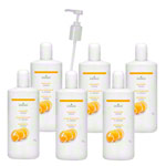 cosiMed Massagel-Set 6x Massagel Orange, 1 l, inkl. Dosierpumpe