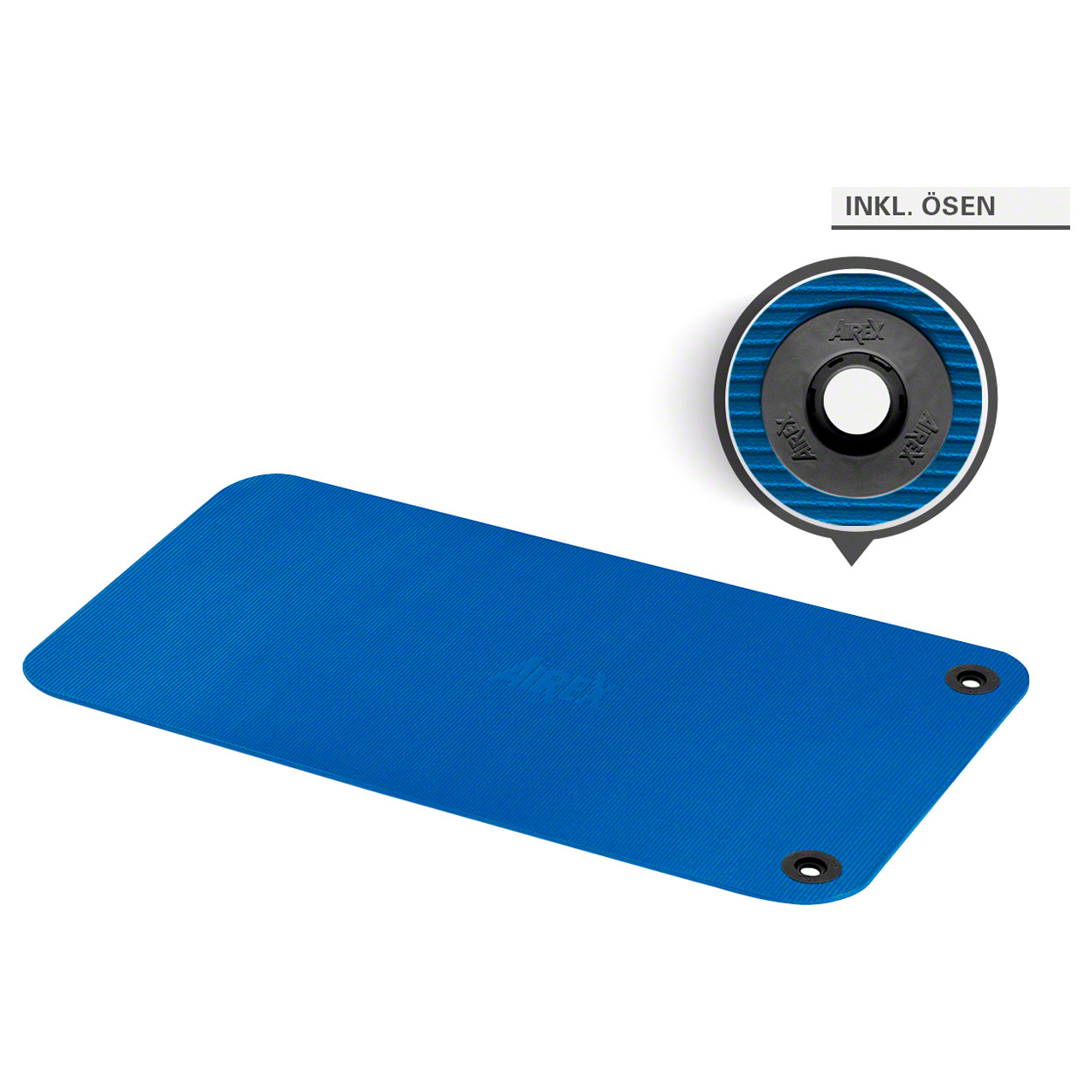 AIREX Gymnastikmatte Coronella 120 inkl. Ösen, Turnmatte, Sportmatte, Fitnessmat