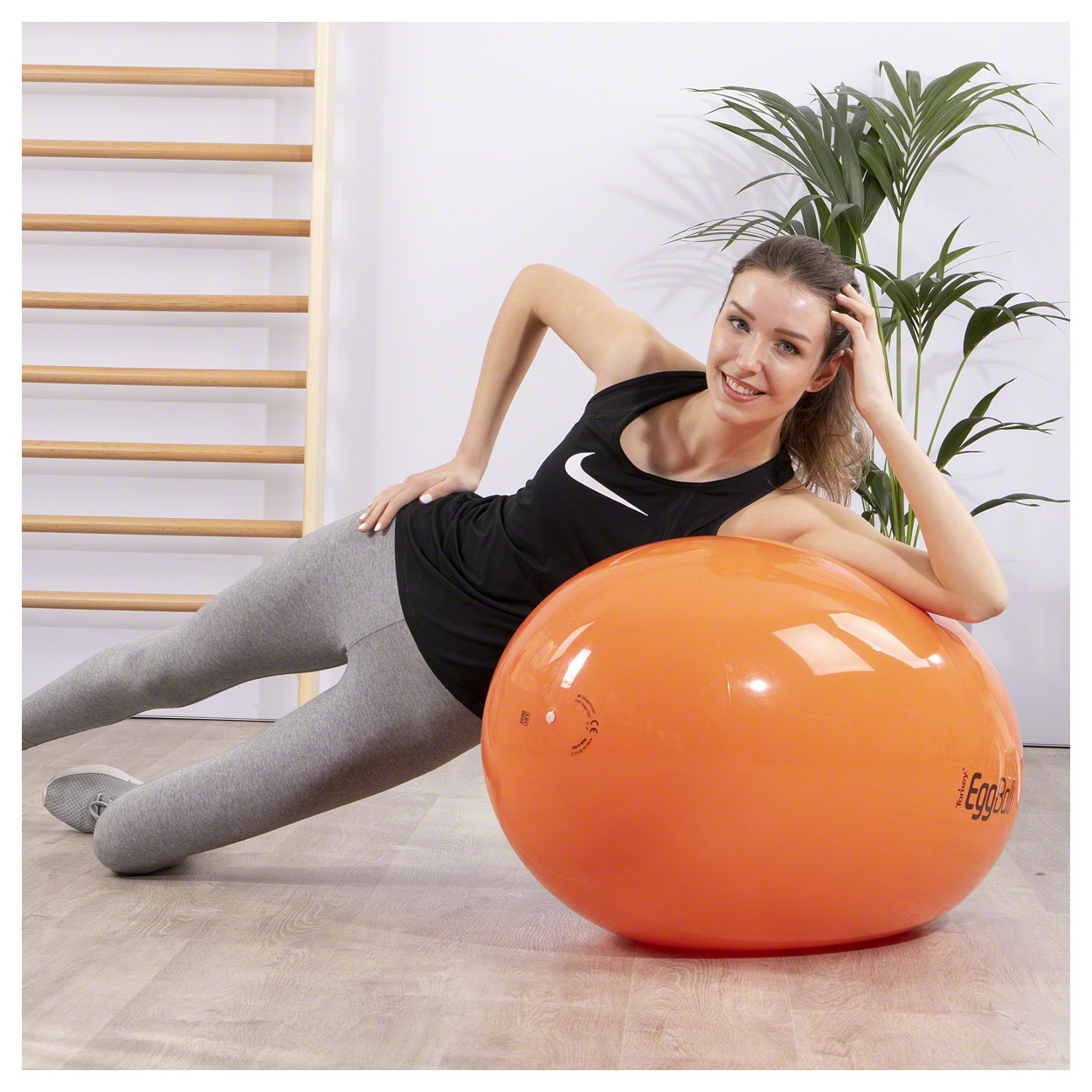 Pezzi Original Eggball – Ballon De Gymnastique Standard, Bleu, Diamètre 65 Cm, Livré Avec Sac Papier