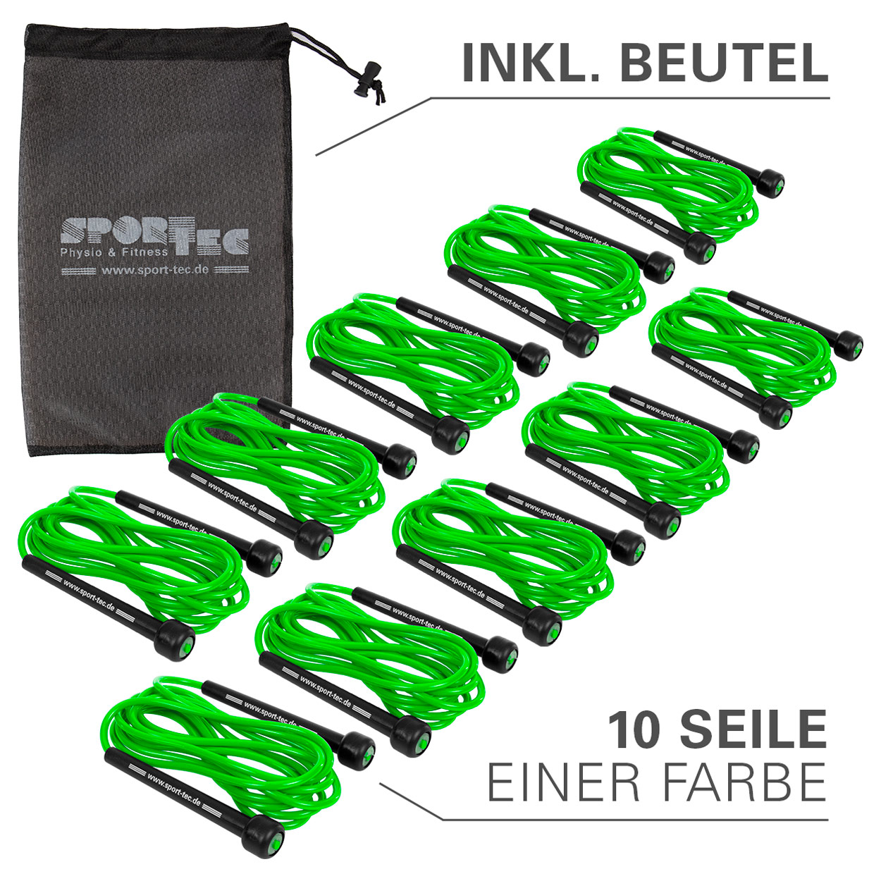Produktbild von Länge Einstellbar Springseil Speed Rope Verstellbar - Mit Schaumgriffen, 2.8m, Für Fitness & Ausdauer Calestetic Equipment