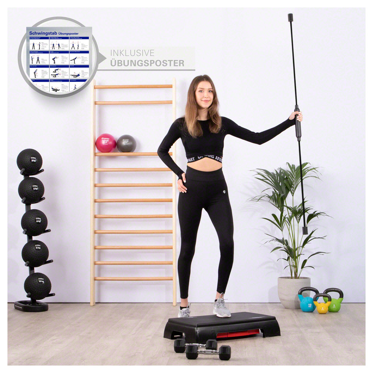 Sport-Tec Schwingstab, 160 cm inkl. Sport-Tec Tasche