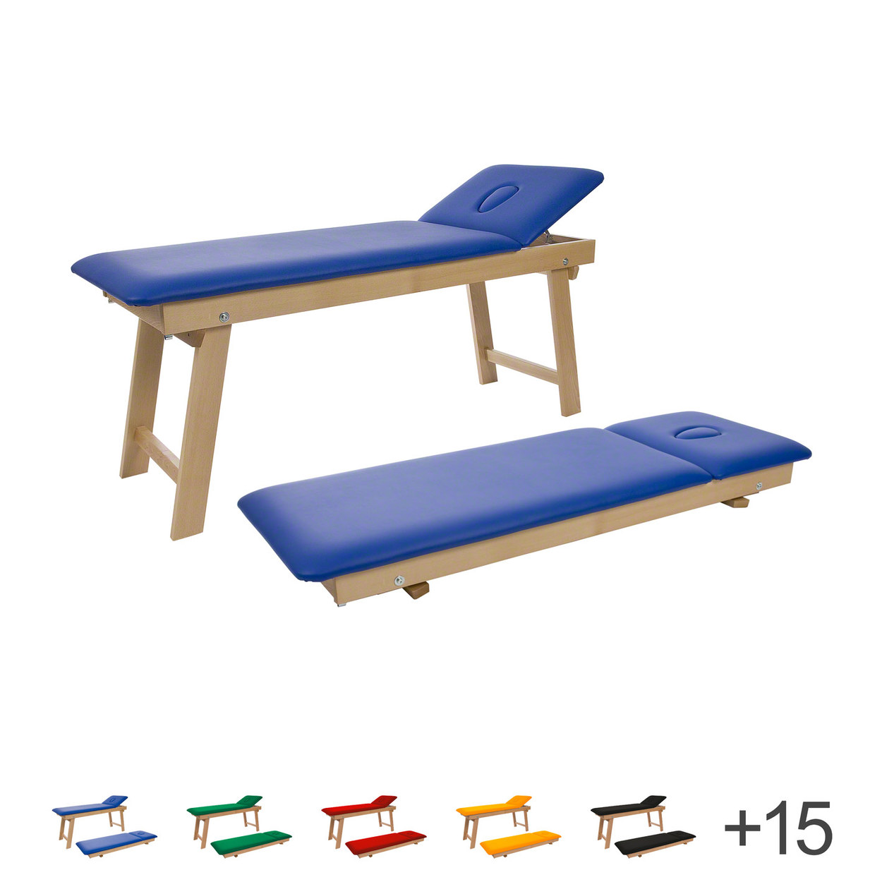 Therapieliege Tiziano Natur Massageliege Massagebank Praxisliege, 65 cm - Bild 37 von 189